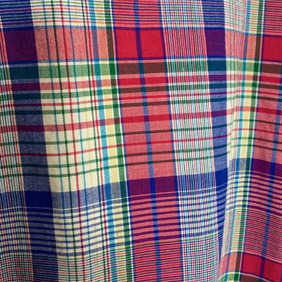 Brooks Brothers 346 Red Blue White Green  Plaid Button-down LS Shirt Size XXL - Picture 12 of 12